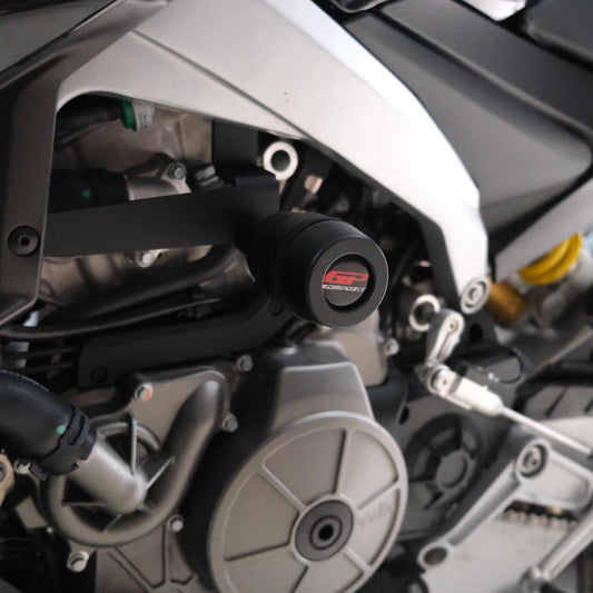 Crash Slider Protezione Telaio Nera per Aprilia Tuono 660 Factory