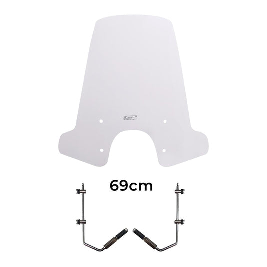 Parabrezza Trasparente 69 cm per Vespa GTS 300 / GTS 150 – dettaglio 2