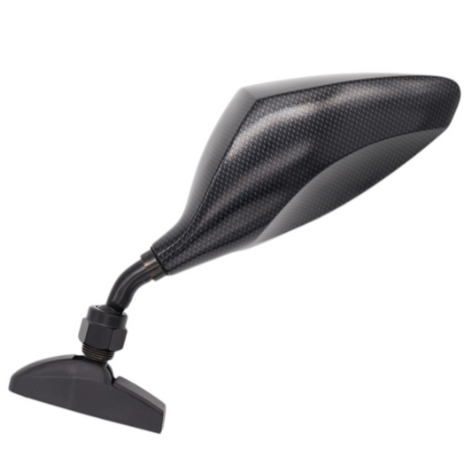 Retrovisore Sinistro Universale per Moto Carenate Carbon Look
