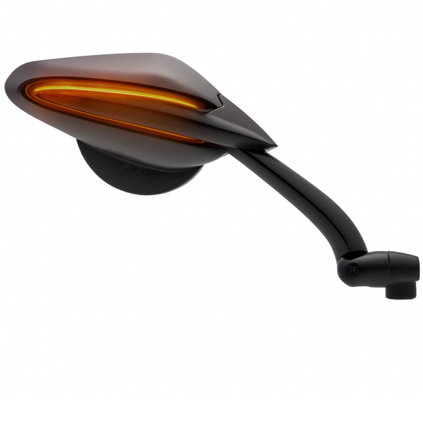 Universal Left Handlebar Rearview Mirror with Integrated LED – VIPER 8
