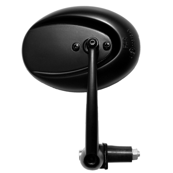 Retrovisore Destro Universale Bar End Dark Oval Black