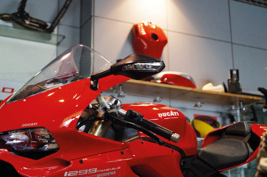 Right Rearview Mirror for Ducati Panigale 899 / 1199 with LED Indicator – side view