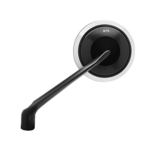 Retrovisore Universale Sinistro a Manubrio Round CNC Black Dream