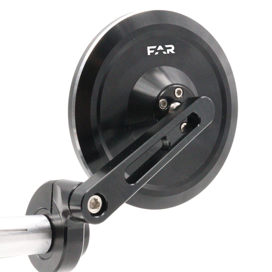 Retrovisore Bar End Round Black CNC SX/DX – FAR Italian Design