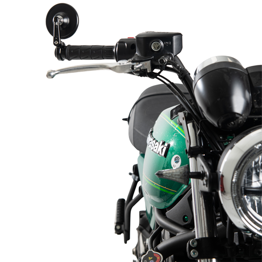 Retrovisore Universale Bar end Round Black Race SX/DX – Retrovisore FAR Italian Design