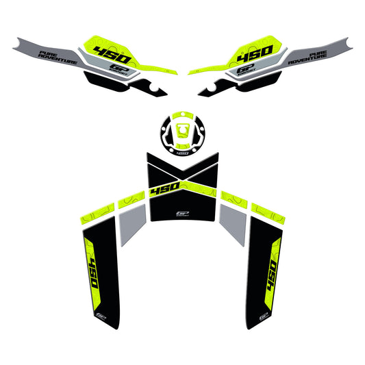 Kit Paraserbatoio Nero per CFMoto 450MT 2024-2026 – dettaglio 2