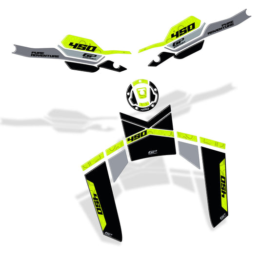 Kit Paraserbatoio Nero per CFMoto 450MT 2024-2026 – GP Kompozit
