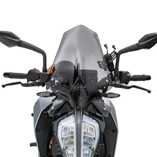 Parabrezza Trasparente 46 cm per KTM 125 Duke / 390 Duke 2017-2023
