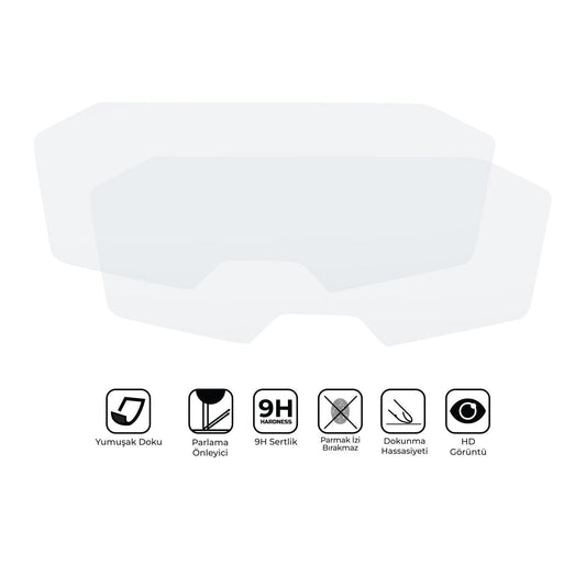 Kit Vetro Protettivo Cruscotto 9H per Yamaha MT-07 2016-2021 – dettaglio 2