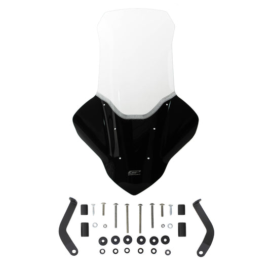 Touring Windschutzscheibe Lang mit Handschützern Transparent 82 cm für Yamaha NMAX 125 / NMAX 155 2021-2024 – Detail 2