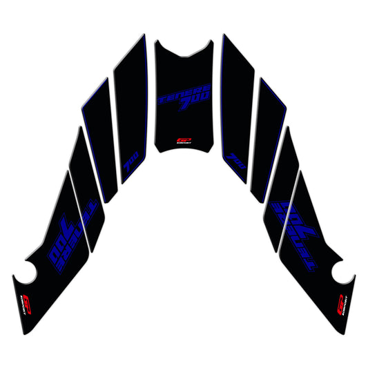 Kit Paraserbatoio Blu per Yamaha Ténéré 700 2019-2023 – dettaglio 2