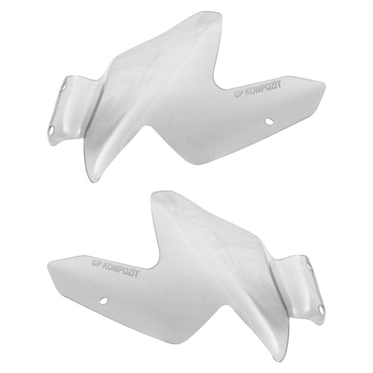 Spoiler Laterale Parabrezza Deflettore Trasparente Compatibile per Benelli TRK 502 / TRK 502X - GP Kompozit