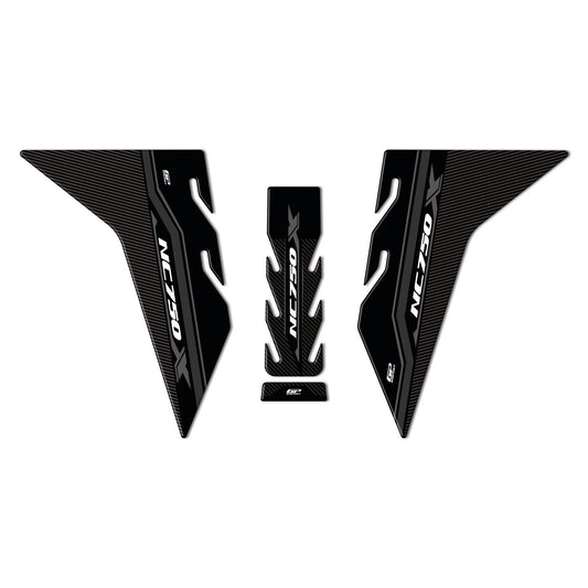 Tank Pad Set Nero Compatibile per Honda NC750X - GP Kompozit