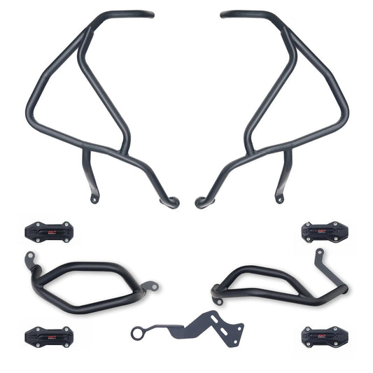 Protezione Motore Paramotore Nero Compatibile per Honda NX500 - GP Kompozit