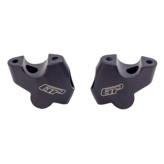 Rialzo Manubrio 26mm Nero Compatibile per KTM 250 Adventure / 390 Adventure - GP Kompozit