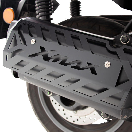 Copertura Protezione Scarico Nera per Yamaha XMAX 250 / XMAX 300 / XMAX 400 2018-2024