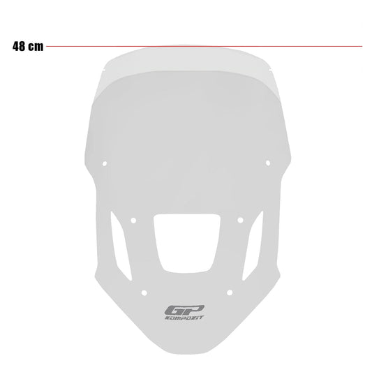 Parabrezza Trasparente 48 cm per Honda Africa Twin CRF1100L 2024-2026 – GP Kompozit