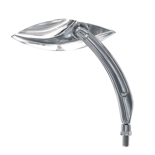 Universal Racing Handlebar Right Mirror – Chrome