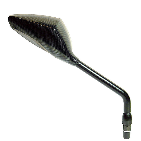 Universal Racing Handlebar Right Mirror – Carbon Look 200mm