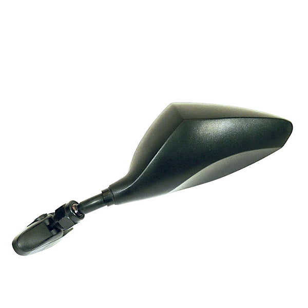 Universal Left Rearview Mirror for Faired Motorcycles, Black