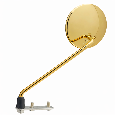 Specchietto Retrovisore Sinistro Vespa Vintage Oro 24K Versione Lusso