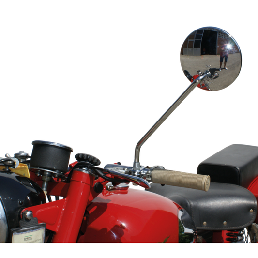 Retrovisore Sinistro a Manubrio per Moto Classiche – Asta Lunga