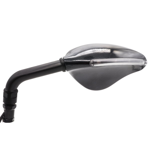 Retrovisore Sinistro VIPER carbon con Indicatori LED Integrati