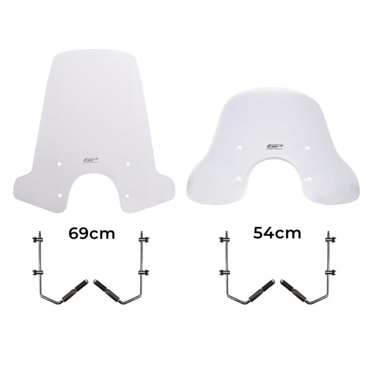 Parabrezza Trasparente 69 cm per Vespa GTS 300 / GTS 150 – dettaglio 2