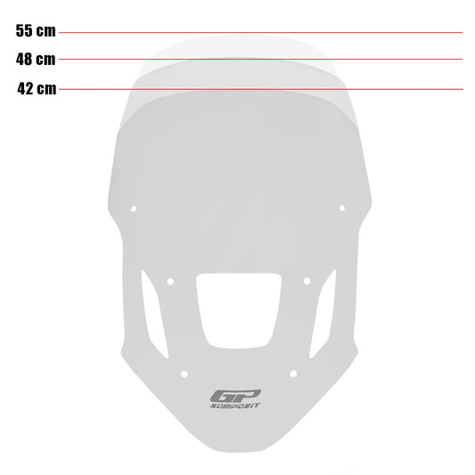 Parabrezzashield Parabrezzascreen Trasparente Compatibile per Honda Africa Twin CRF1100L - GP Kompozit