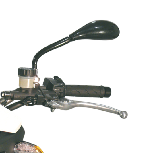 Retrovisore Sinistro Universale a Manubrio – Racing in Alluminio Spazzolato