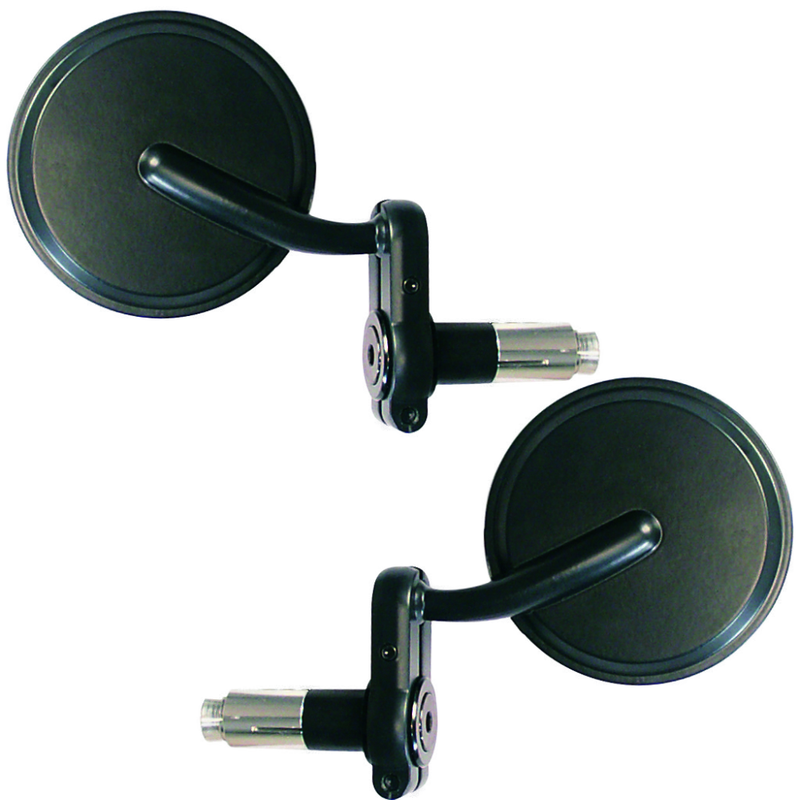 Coppia Retrovisori Universali Bar End Dark Shield SX/DX