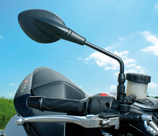 Universal Black Handlebar Rearview Mirror – Left/Right