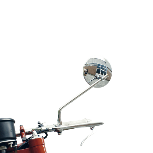 Left Rear View Mirror for Classic Motorcycles – Ø 22 mm Clamp Mount