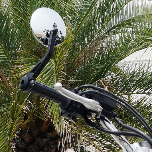 Universeller schwarzer Orbit Chrom-Lenkerendenspiegel – Links/Rechts