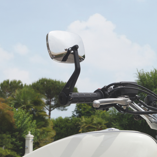 ChromeSquare Universal-Lenkerendenspiegel – LH/DX