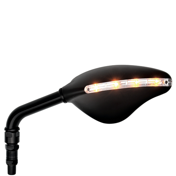 VIPER Universal-Lenkerspiegel links mit integrierten LED-Blinkern