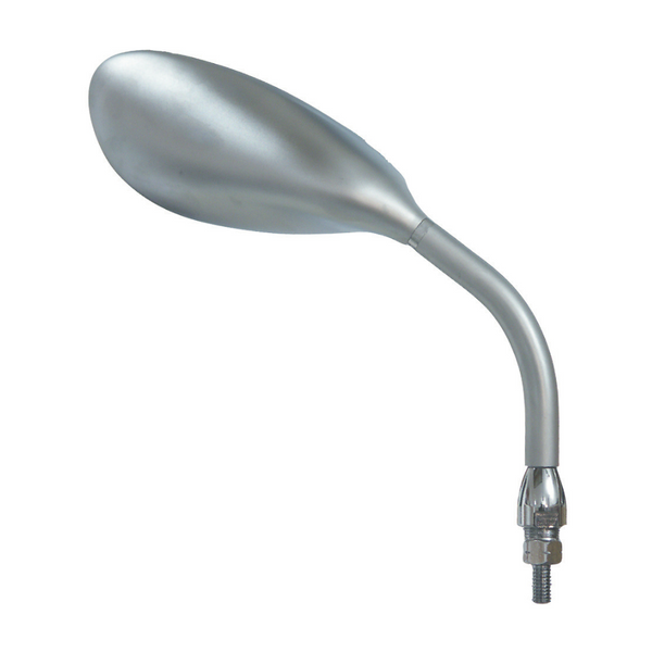 Universal Racing Handlebar Right Mirror – Satin Chrome