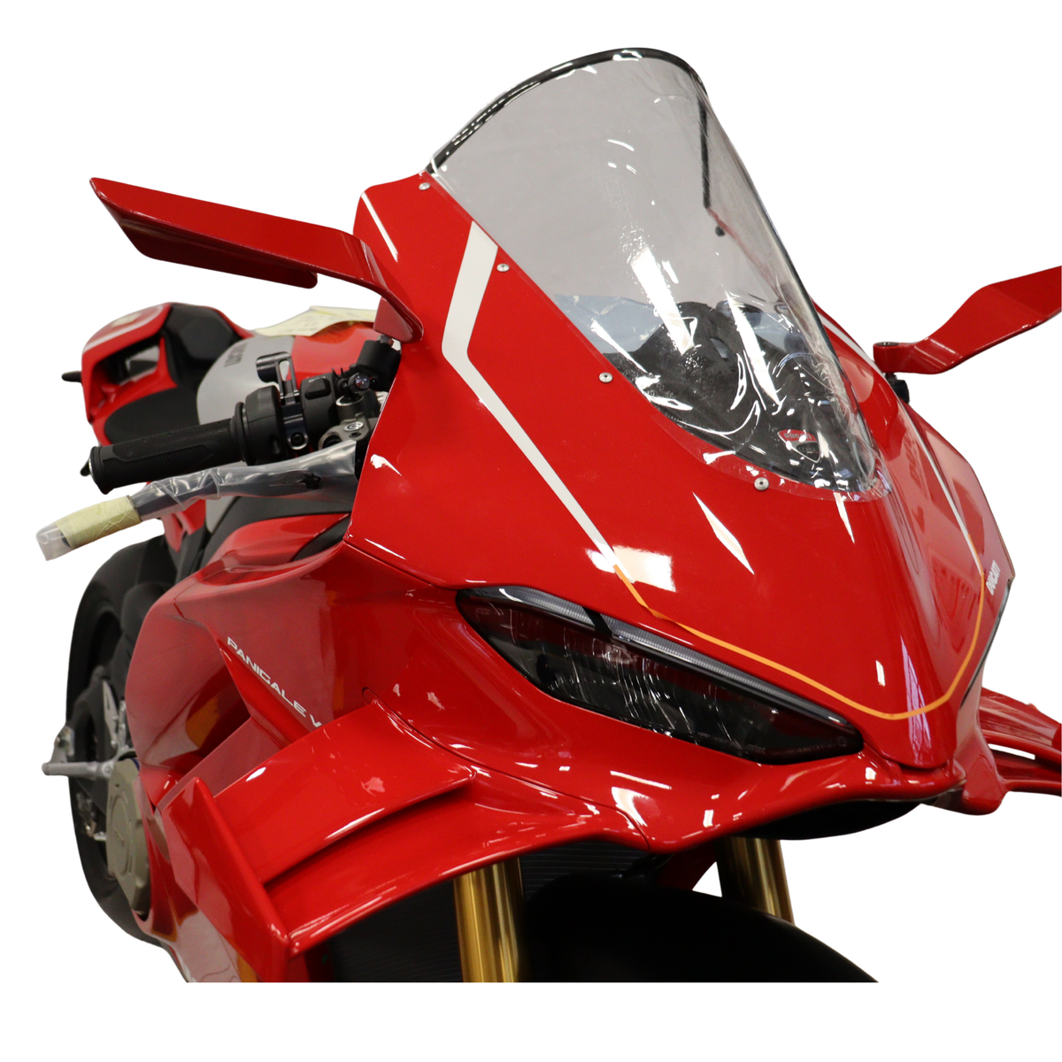 Right Dark Saber Mirror Red for Ducati Panigale V4 - V4S - V4R
