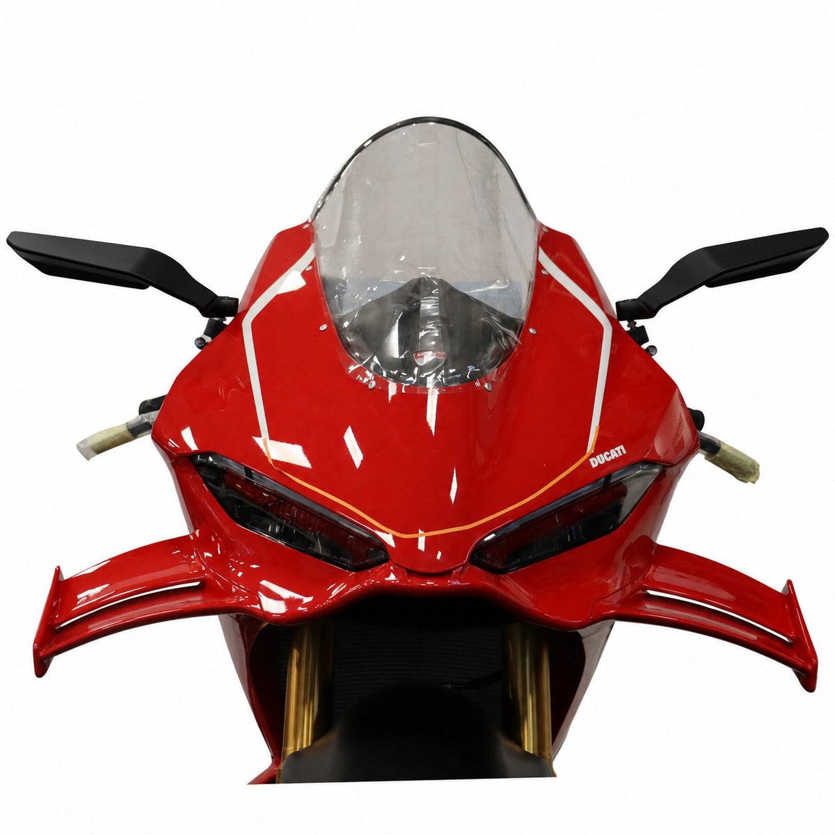 Right Dark Saber Mirror Black for Ducati Panigale V4 - V4S - V4R