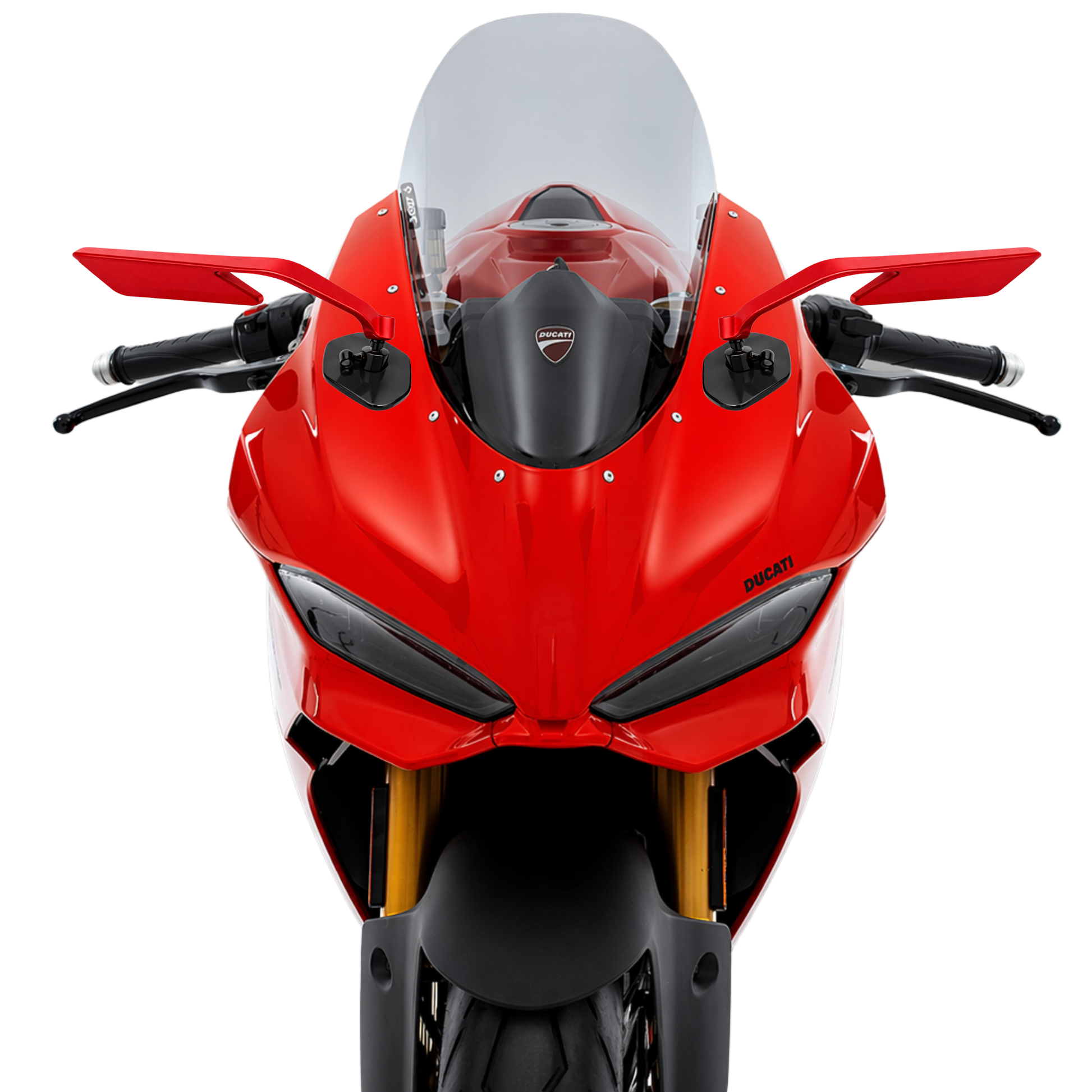Retrovisore Dark Saber sinistro rosso per Ducati Panigale V2 dal 2025 FAR