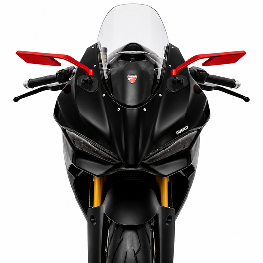 Retrovisore Sinistro Dark Saber Rosso per Ducati Panigale V2 (dal 2025)