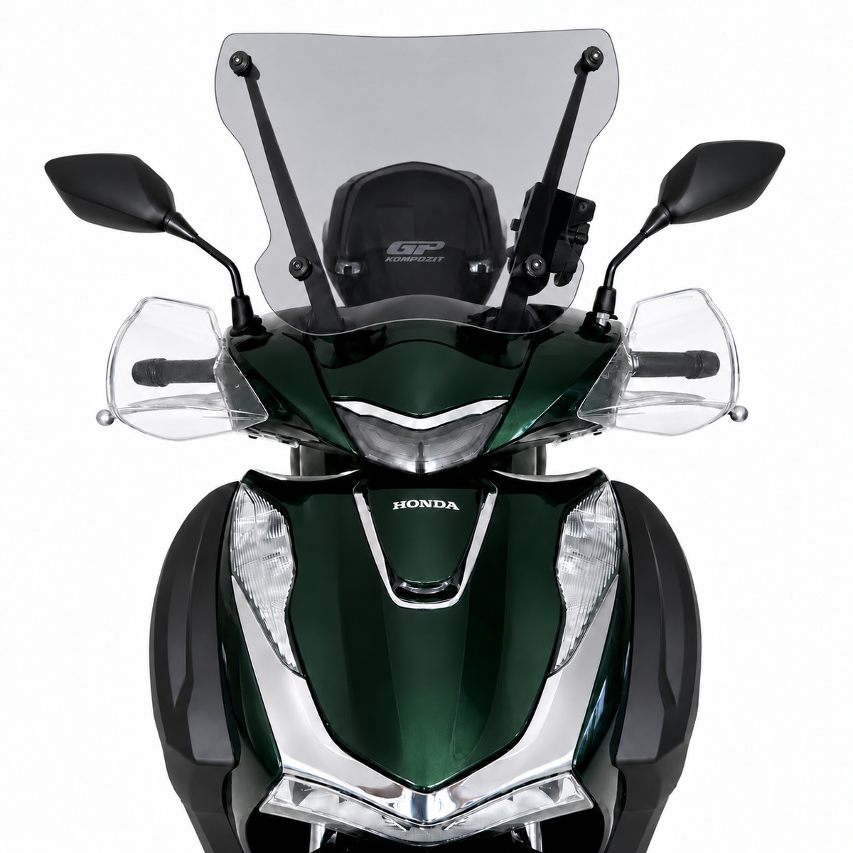 Kurze Sportscheibe, transparent, 34 cm, für Honda SH125i / SH150i / SH350i 2020-2026