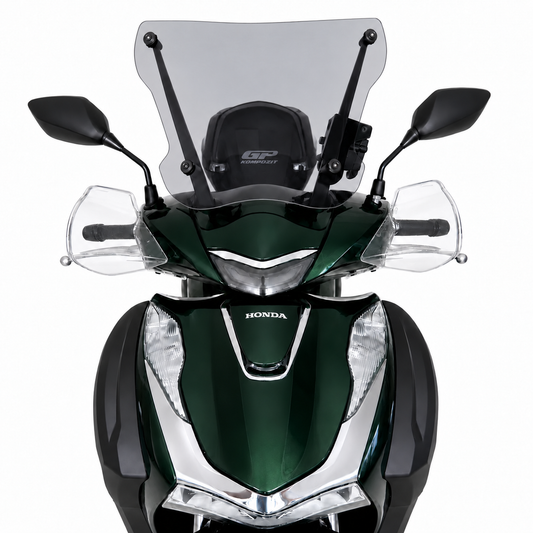 Kurze Sportscheibe, transparent, 34 cm, für Honda SH125i / SH150i / SH350i 2020-2026