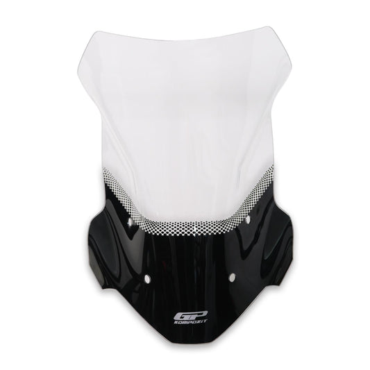 Parabrezza Trasparente 53 cm per Benelli TRK 702 / 702 X 2023-2025 – Parabrezza isolato su fondo bianco