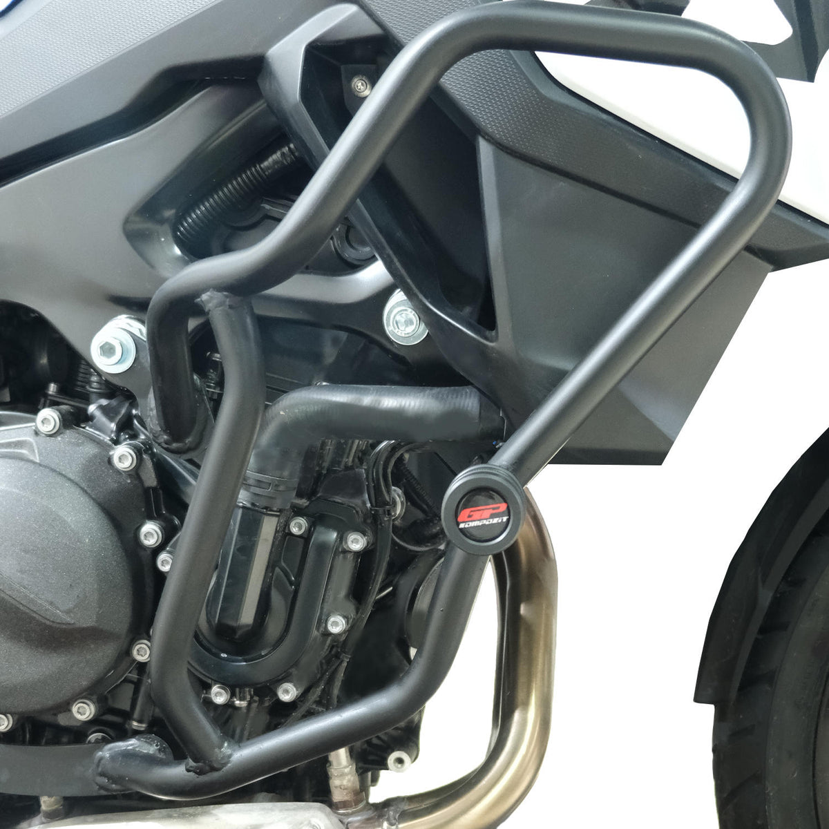 Black Tubular Engine Guard Crash Bars for BMW F 800 GS 2024-2026
