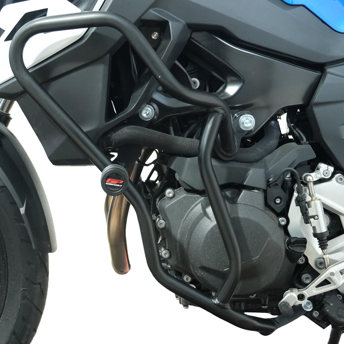 Black Tubular Engine Guard Crash Bars for BMW F 800 GS 2024-2026