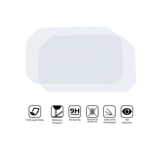 Kit Vetro Protettivo Cruscotto 9H per BMW R 1200 GS 2022-2024 – dettaglio 2