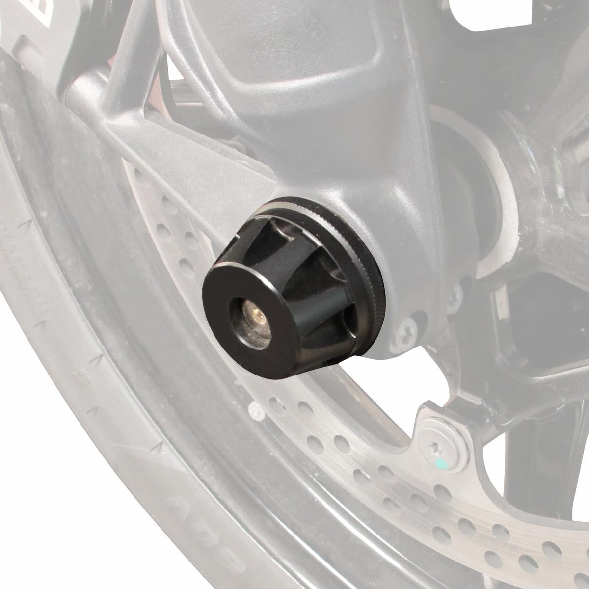 Black Front Axle Sliders for BMW R 1300 GS 2024-2026