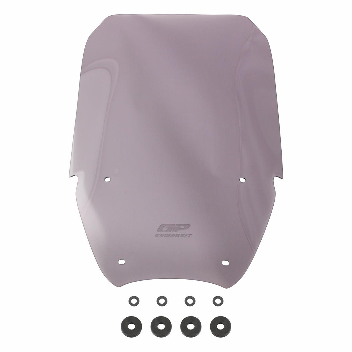 Parabrezza Fumé 49 cm per BMW R 1300 GS 2024-2026 – Vista del prodotto con kit di fissaggio, assente nelle immagini attuali