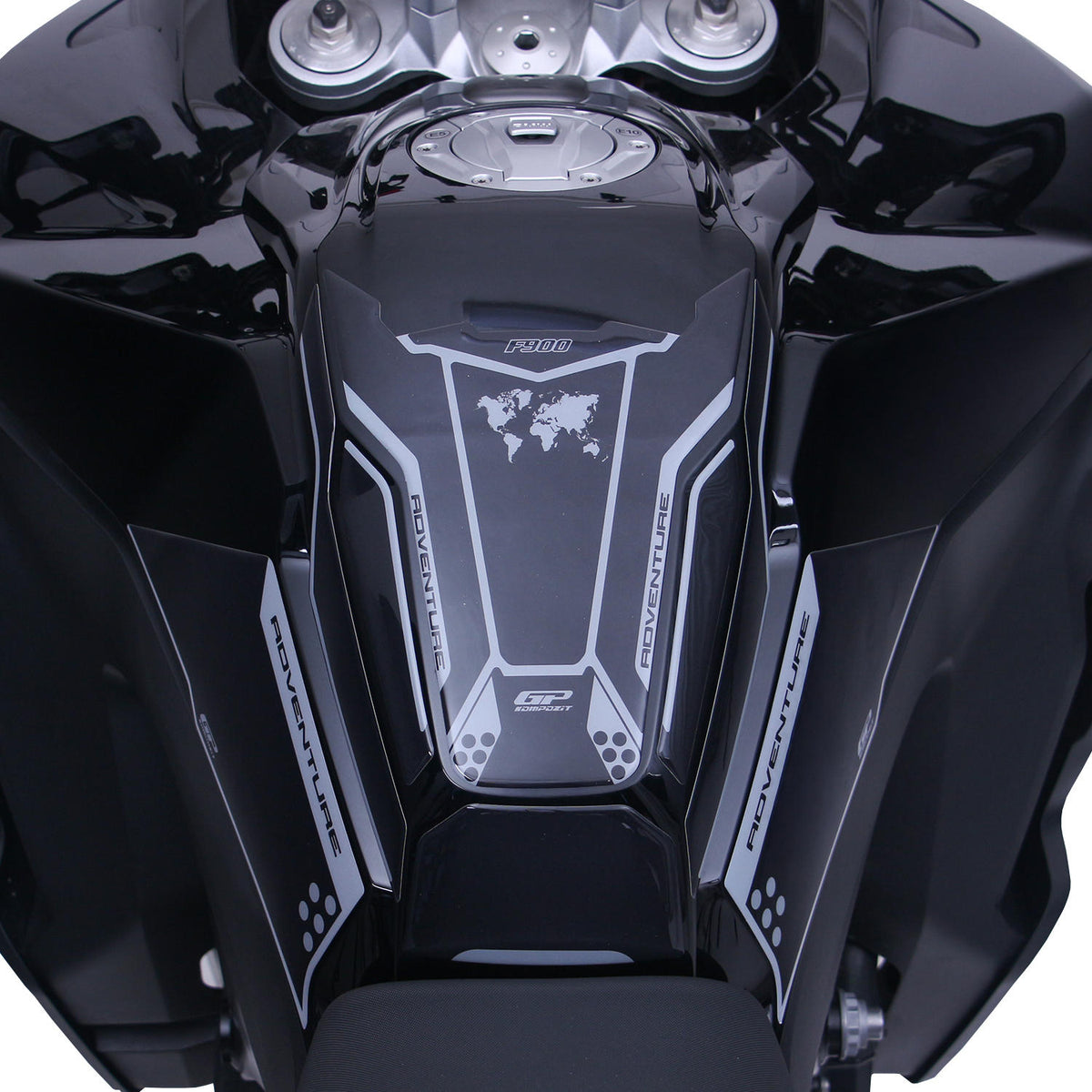 Kit Paraserbatoio Nero per BMW F 900 GS Adventure 2024-2026 – GP Kompozit